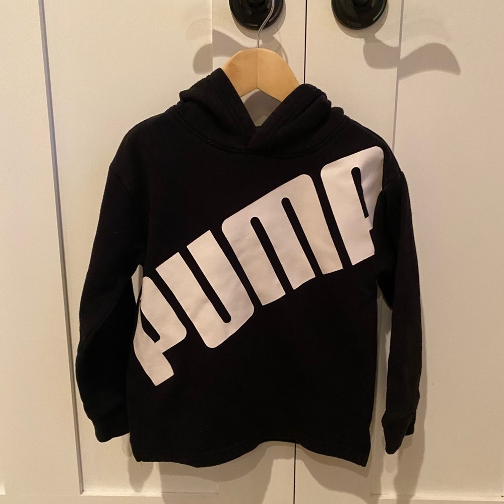Kids 5y Puma Cross script Hoody